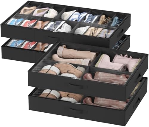 Lifewit Under Bed Shoe Storage Organizer, 2 Pack by Lifewit