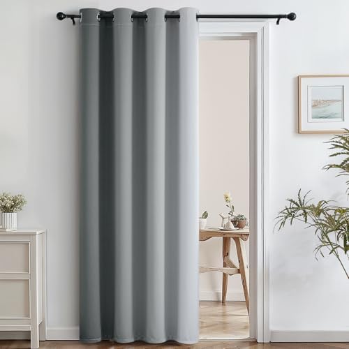 SimpleHome Grey to White Ombre Room Darkening Curtains 84 inches, 1 Panel by SimpleHome