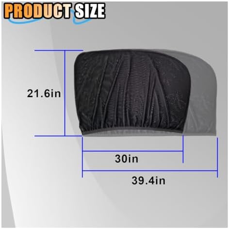 Smilfuy 2 Pack Window Shades for Baby, Breathable Mesh Sun Shades Stretch - Image 2