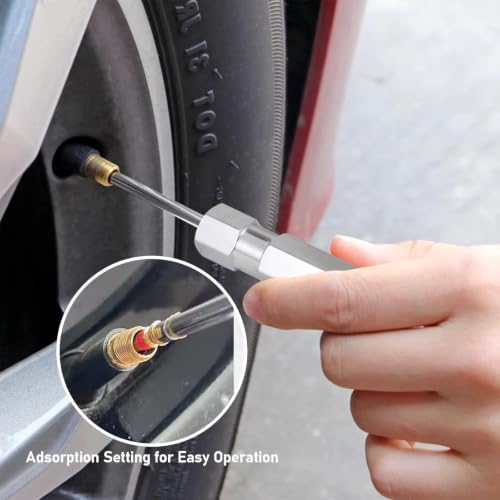 Valve Core Removal Tool 4Pcs Tire Valve Stem Remover Kit - Image 2