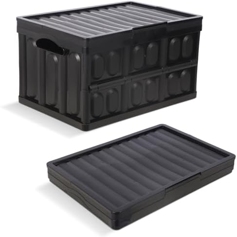 Collapsible Storage Bins, Collapsible Crates Basket by Shineyaplus