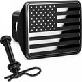 USA 2" American Flag Stainless Steel Trailer Hitch Cover by AutoAccessores