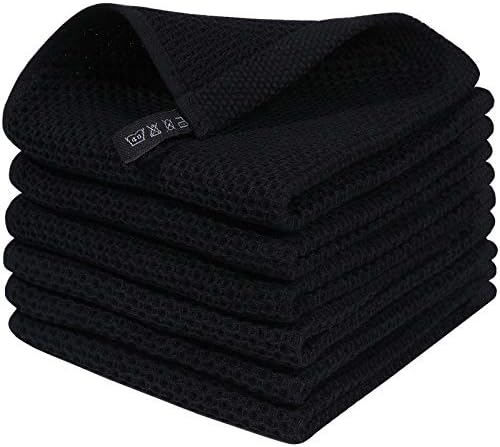 Homaxy 100% Cotton Waffle Weave Kitchen Dish Cloths 6-Pack by Homaxy