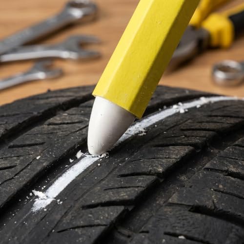 12pcs Tire Marker Pen for Auto Repairs, Weather Resistant Wax Crayon - Image 7