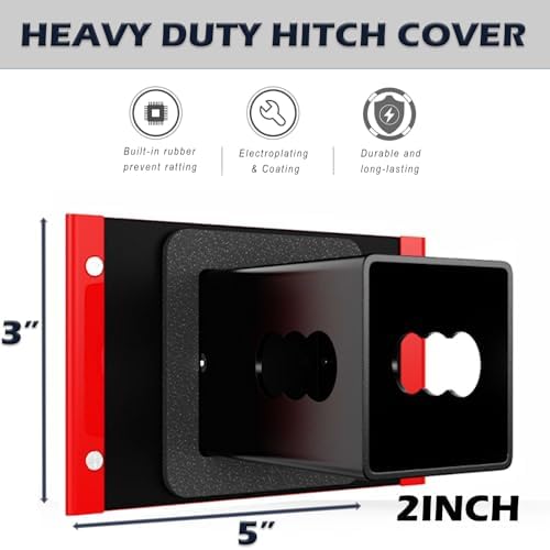 Heavy Duty Hollow Out American Flag Metal Trailer Hitch Cover - Image 3