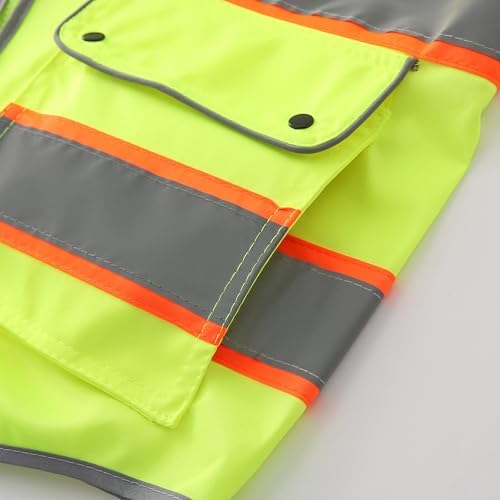 XIAKE Reflective Safety Vest for Men & Women High Visibility Class 2 Vest - Image 7