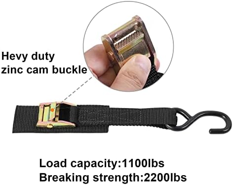 Ayaport Cam Buckle Tie Down Straps 6 feet - Image 5
