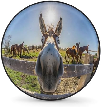 Rv Spare Tire Cover Wheel Funny Animal Donkey Tire Covers Wheel Protectors by FengQuGou