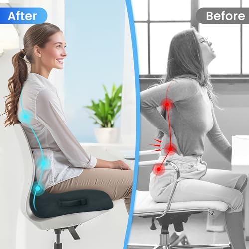 CushZone Ergonomic Seat Cushion, Sciatica Support - Image 7
