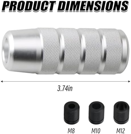 Osilly 3.74 Inch Aluminum Shift Knob - Image 2