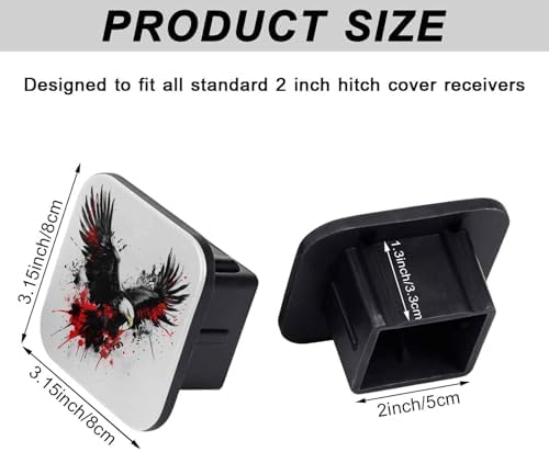 2" Trailer Hitch Cover Rubber Receiver Tube Cap Trailer Hitch Covers - Image 2