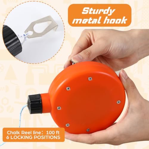 AmazingSpark 1 Chalk Line Tool for Building 100 ft - Image 5
