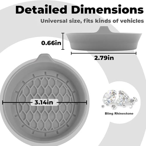 2 PCS Car Cup Coasters, Cup Holder Coaster - Image 2