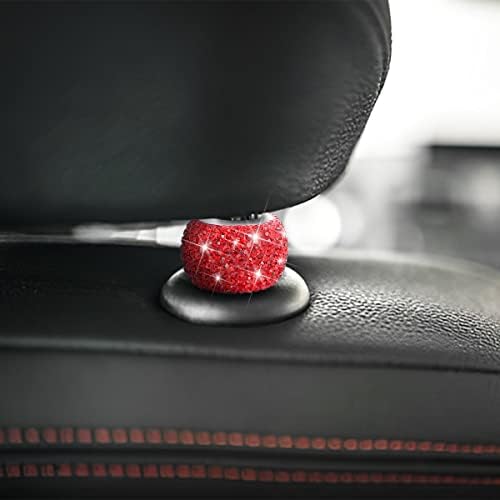 BELOMI 4 Pack Car Headrest Collars, Bling Car Head Rest Collars Rings Decor - Image 3