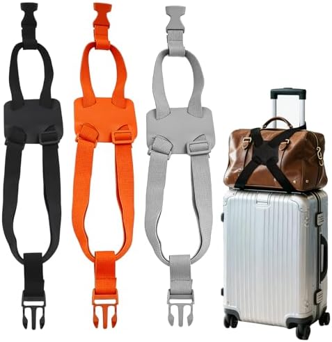 3 Pack Luggage Straps Bungee Cords, Secure Belt by Unknown