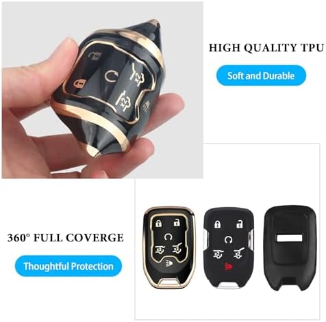 for Chevy GMC Key Fob Cover 6 Buttons Key Case 2016-2025 - Image 4