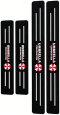 Car Door Sill Guards Front & Rear Car Door Threshold Protector Carbon Fiber & by Woxaktn