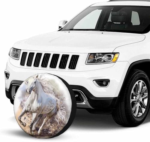The White Horse Gallops Spare Tire Cover Running Hard Wheel Covers - Image 3