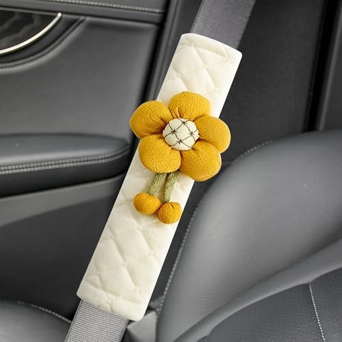 Amooca 2-Pack Braid Pattern Seat Belt Covers Shoulder Pads - Image 2