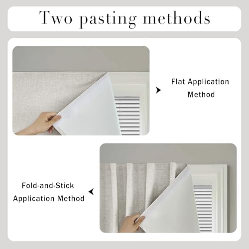 100% Blackout Self Adhesive Curtains- Stick on Curtains Shades Window Blinds - Image 5