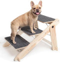 Woodure Foldable Dog Stairs, Convertible 3-Step Wooden Dog Ramp, Cat Step by CraftingNatureandComforts