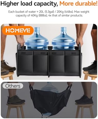 Homeve Car Trunk Organizer for SUV, 15.5Gal Large Capacity No-Sag Heavy Duty - Image 6
