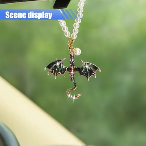 Bling Dragon Car Rear View Mirror Charm - Image 3