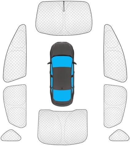KMF 8pcs Thicken Sun Shades for Ford Fusion 2013-2021 Accessories, Full Car by KMF
