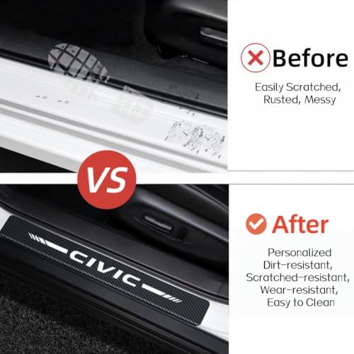 4PCS Car Door Sill Sticker Protecter Compatible - Image 3