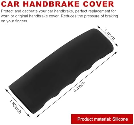 Car Handbrake Cover, Anti-Slip Silicone Auto Hand Brake Comfortable Handle Grip - Image 2