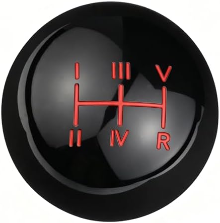 Abfer 5 Speed Shift Knob Upper Left Gear Shift Knobs Black Ball Shaped by Abfer