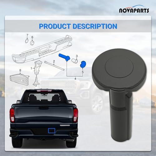 NOVAPARTS 22979267 47830 Tube Spare Tire Carrier Lock Cover and Rings Kit - Image 5