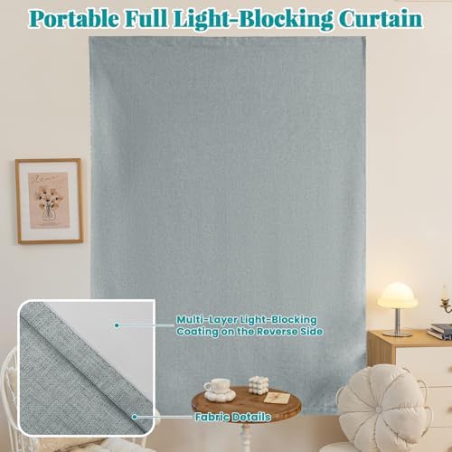100% Blackout Adhesive Blackout Curtains- Self Stick Shades Window Blinds - Image 6