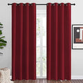 NICETOWN Christmas Burgundy Blackout Curtains Grommet by NICETOWN