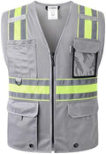 JKSafety Safety Vest for Men Women Hi Vis Relfective Vest by JKSafety