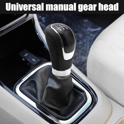 Osilly 5 Speed Shift Knob, Weighted Manual Gear Shifter Knobs, Leather Gear - Image 3