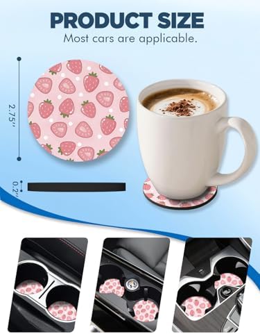 WOCOCN Car Coasters for Cup Holders - Image 6