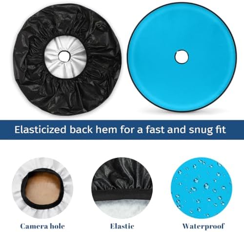 Spare Tire Cover with Backup Camera Hole Fit - Image 3
