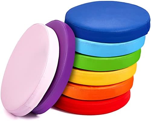 Juexica 8 Pcs Floor Cushions Kids, Classic Color, 13.8 x 13.8 x 2 Inch by Juexica