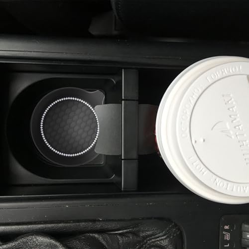 2 PCS Car Cup Coasters, Bling Cup Holder Coaster - Image 2