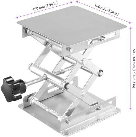 2 PCS 4 x4 Inch Lab Scissors Jack, Stainless Steel Lab Lift Platform, Lab Jack - Image 2