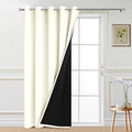 Yakamok Cream 100% Blackout Patio Door Curtain Panels W70 x L84, 1 Panel by Yakamok
