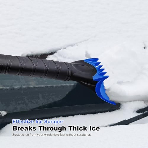 SEAAES 48 Inch Extendable Snow Brush, Windshield Ice Scraper - Image 5