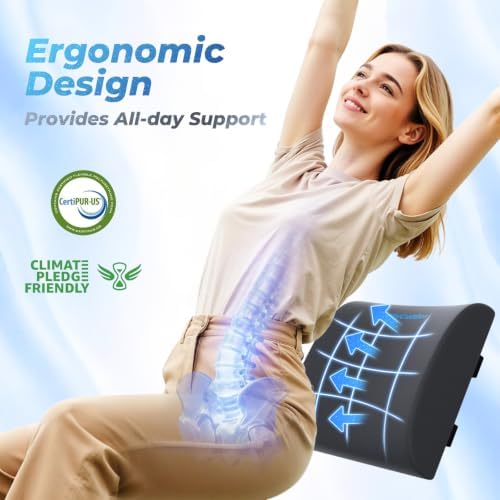 Lumbar Support Pillow, Ergonomic Back Cushion - Image 3