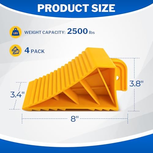ROBLOCK 4 PCS Wheel Chocks - Image 2