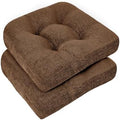 downluxe Chair Cushions for Dining Chairs 2 Pack, Tufted Indoor Chair Pads by Downluxe