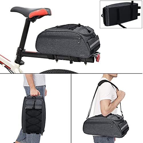 MOSISO Bike Rack Bag, Waterproof Bicycle Trunk Pannier Rear Seat Pouch - Image 4