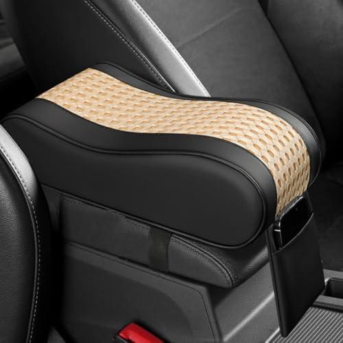 Leather Memory Foam Auto Center Console Armrest Pillow Pad by Unknown