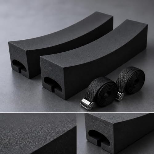 2 Pieces Car Top Kayak Racks Foam Blocks Carrier Roof Rack Pads Paddleboard Non - Image 3