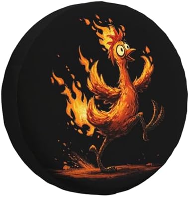 Rooster Spare Tire Cover Waterproof Wheel Cover 17 Inch Universal Fit by Unknown